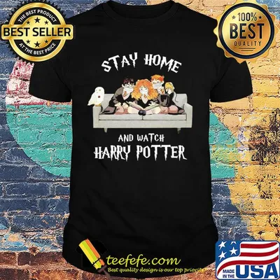 Stay home and watch Harry Potter mask covid-19 shirt