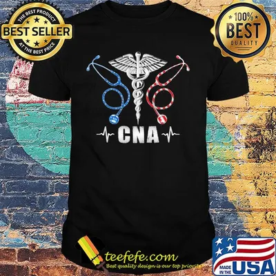 Stethoscope caduceus as a symbol of medicine beat CNA shirt