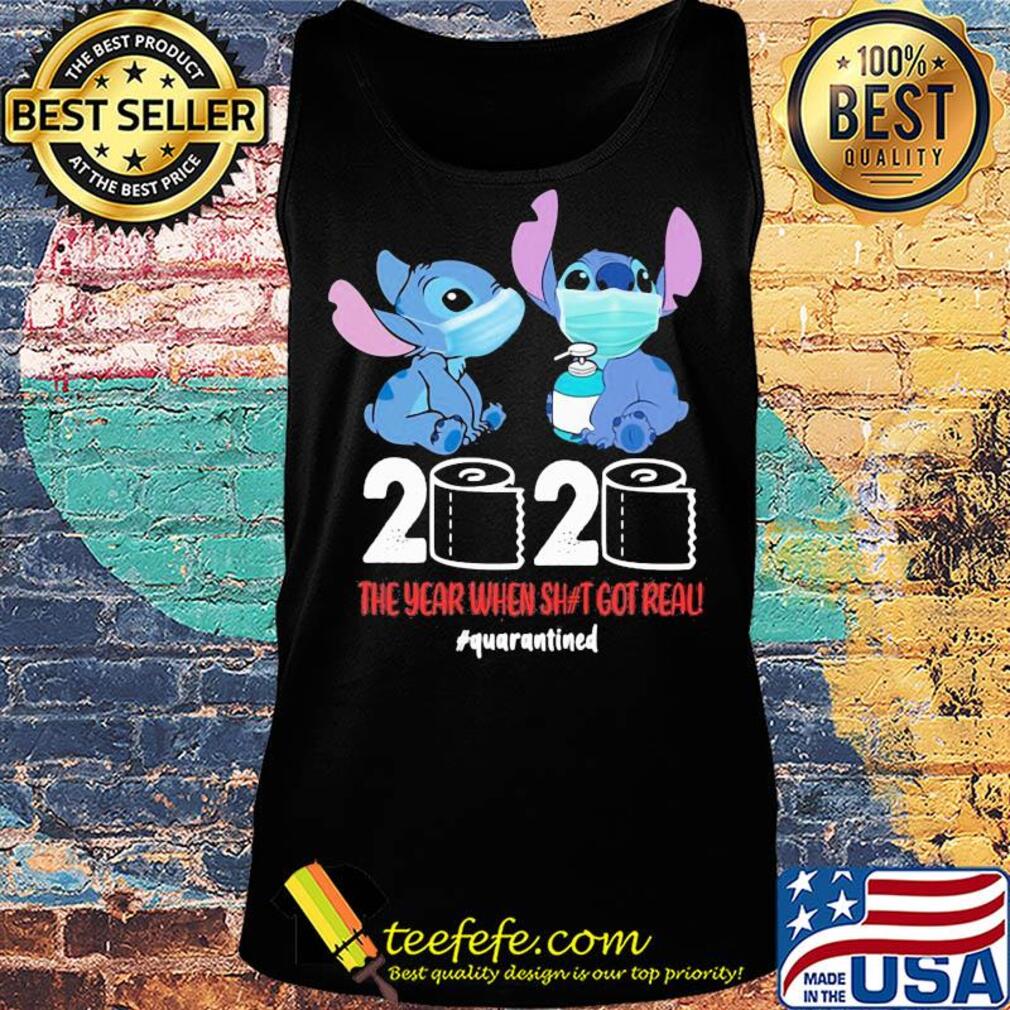 Stitch mask 2020 the year when shit got real quarantined toilet paper s Tank top Stitch mask 2020 the year when shit got real quarantined toilet paper s Tank top