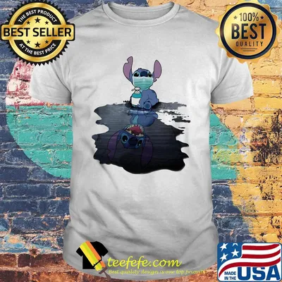 Stitch mask hug soap domestic mirror stitch smile shirt