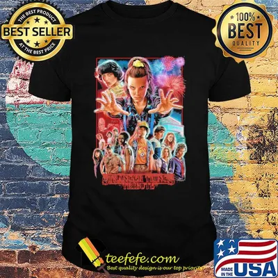 Stranger things tribute eleven ulzzang movie harajuku firework shirt