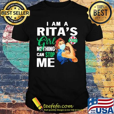 Strong woman mask i am a rita's girl nothing can stop me shirt
