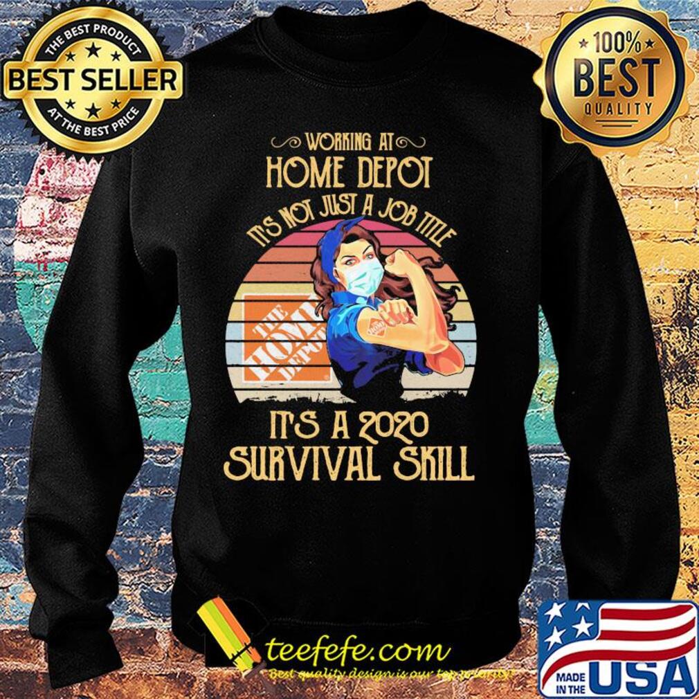 Strong woman mask working at home depot it's not just a job title it's a 2020 survival skill vintage s Sweater Strong woman mask working at home depot it's not just a job title it's a 2020 survival skill vintage s Sweater