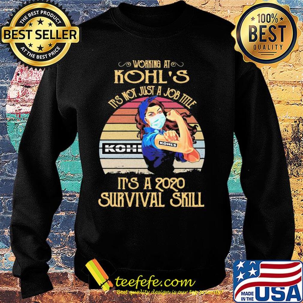 Strong woman mask working at kohl's it's not just a job title it's a 2020 survival skill vintage s Sweater Strong woman mask working at kohl's it's not just a job title it's a 2020 survival skill vintage s Sweater