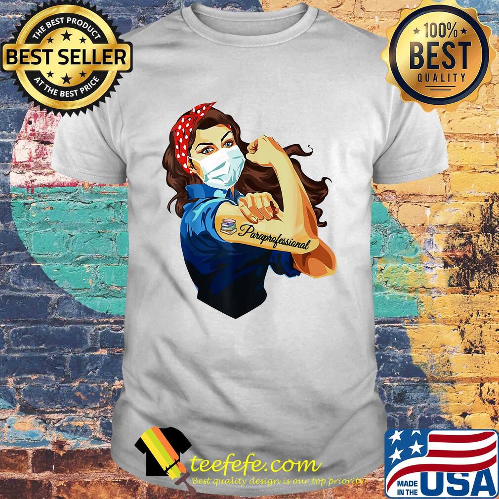 Strong woman tattoos paraprofessional mask covid-19 shirt