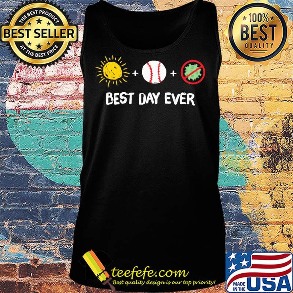 Sun baseball stop covid-19 best day ever s Tank top Sun baseball stop covid-19 best day ever s Tank top