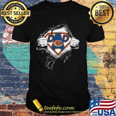 Superhero chicago bears diamond father’s day shirt