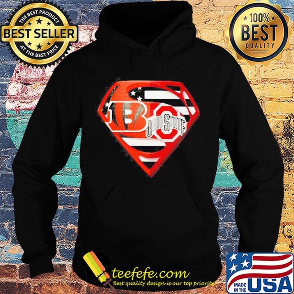 Superhero cincinnati bengals and ohio state buckeyes diamond american flag independence day s Hoodie Superhero cincinnati bengals and ohio state buckeyes diamond american flag independence day s Hoodie