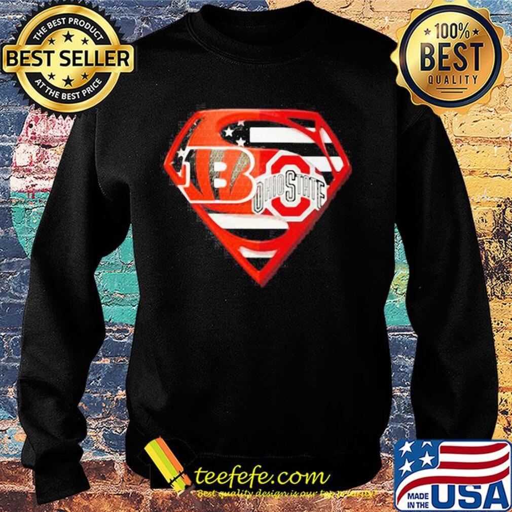 Superhero cincinnati bengals and ohio state buckeyes diamond american flag independence day s Sweater Superhero cincinnati bengals and ohio state buckeyes diamond american flag independence day s Sweater