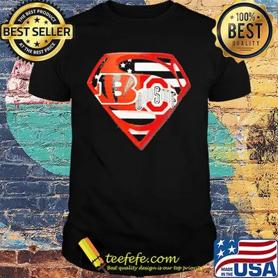 Superhero cincinnati bengals and ohio state buckeyes diamond independence day american flag shirt