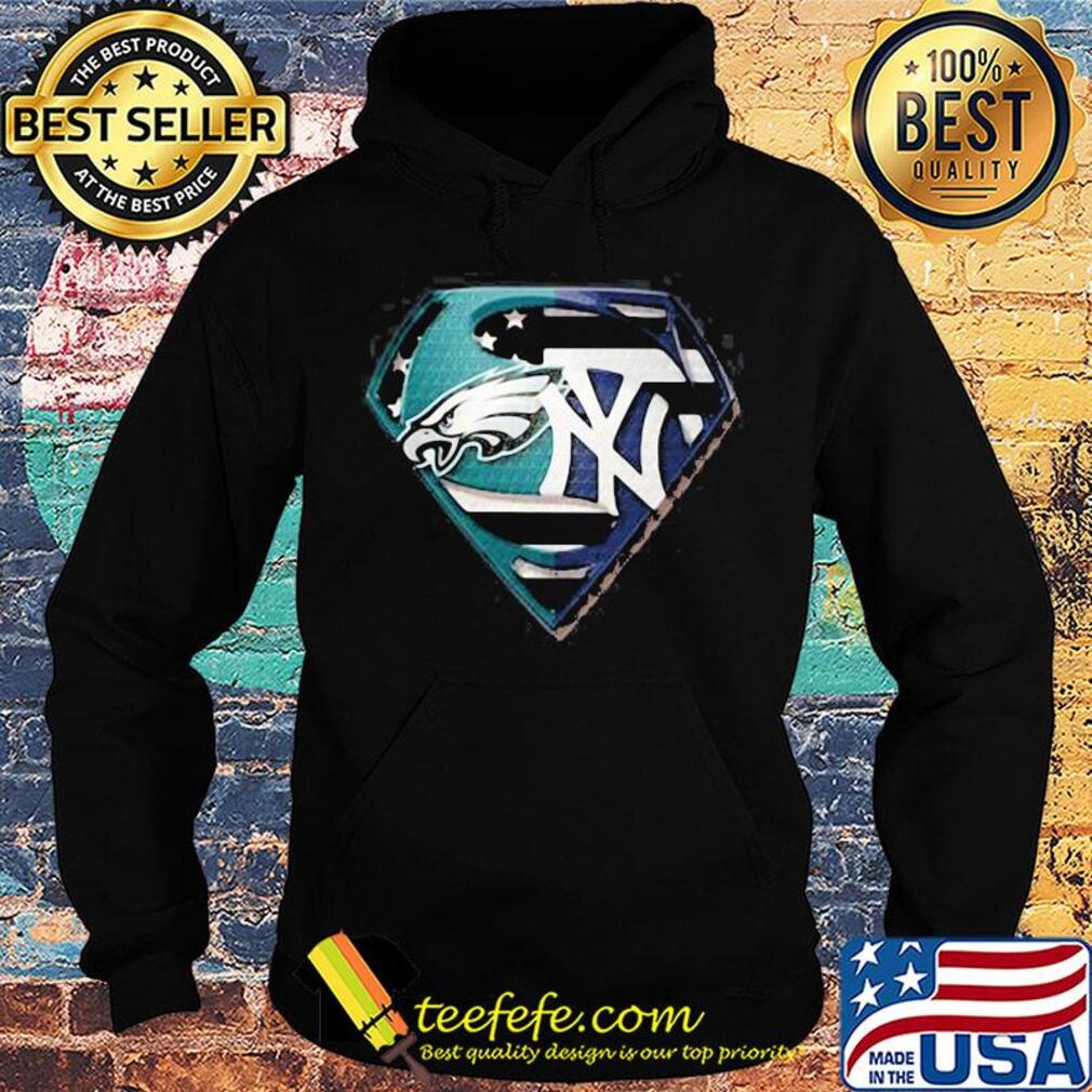 Superhero philadelphia eagles and new york yankees diamond american flag independence day s Hoodie Superhero philadelphia eagles and new york yankees diamond american flag independence day s Hoodie