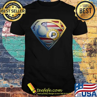 Superman boise state and indiana pacers american flag independence day shirt