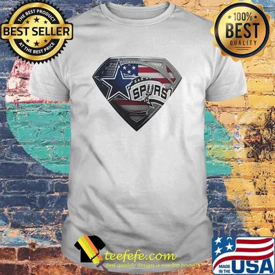 Superman dallas cowboys vs san antonio spurs american flag independence day shirt