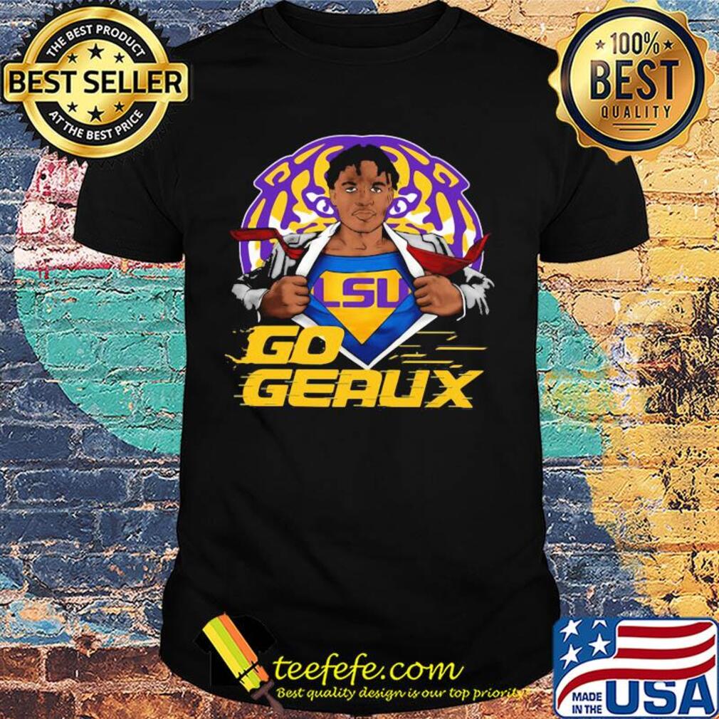 Superman LSU tigers go geaux shirt
