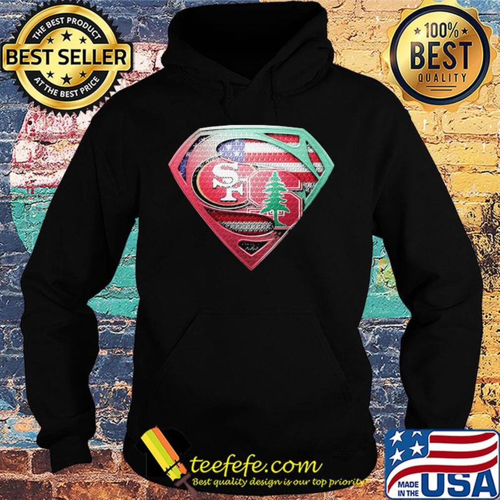 Superman san francisco 49ers vs spine american flag independence day s Hoodie Superman san francisco 49ers vs spine american flag independence day s Hoodie