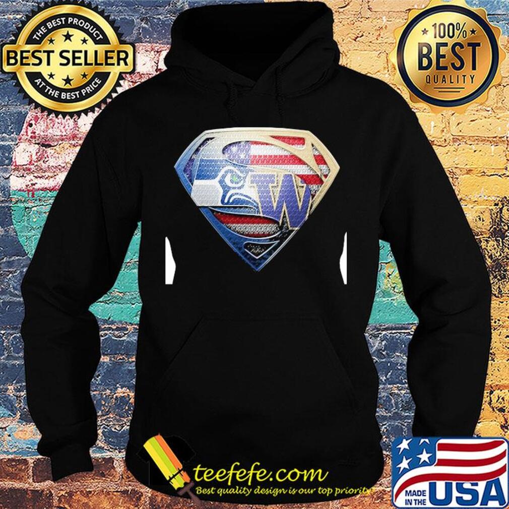 Superman seattle seahawks and washington huskies american flag independence day s Hoodie Superman seattle seahawks and washington huskies american flag independence day s Hoodie