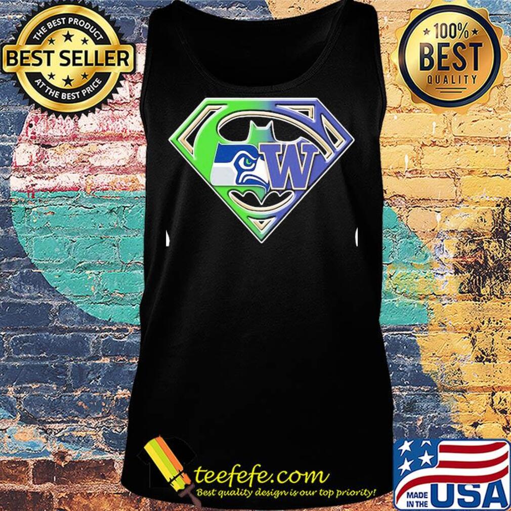 Superman seattle seahawks and washington huskies s Tank top Superman seattle seahawks and washington huskies s Tank top