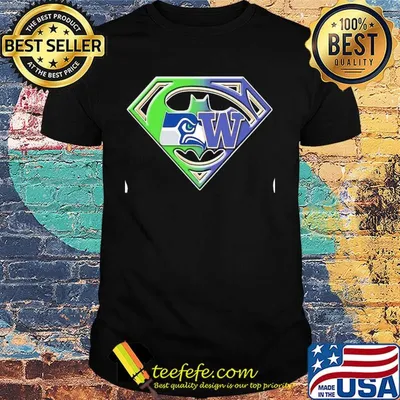 Superman seattle seahawks and washington huskies shirt