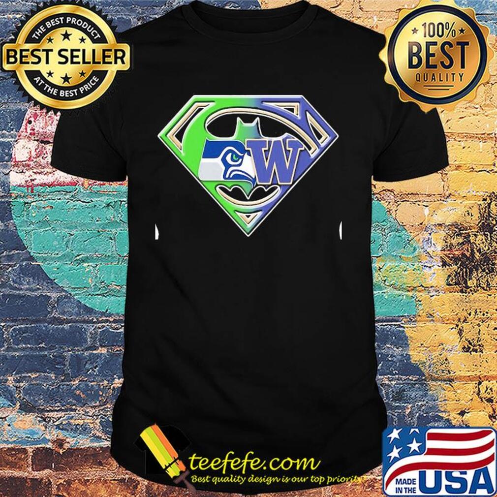 Superman seattle seahawks and washington huskies shirt Superman seattle seahawks and washington huskies shirt