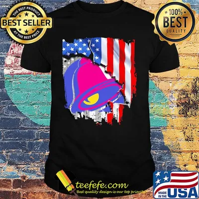 Taco bell american flag happy independence day shirt