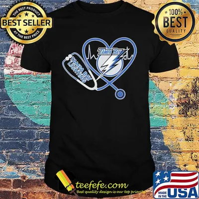 Tampa bay lightning stethoscope heart shirt