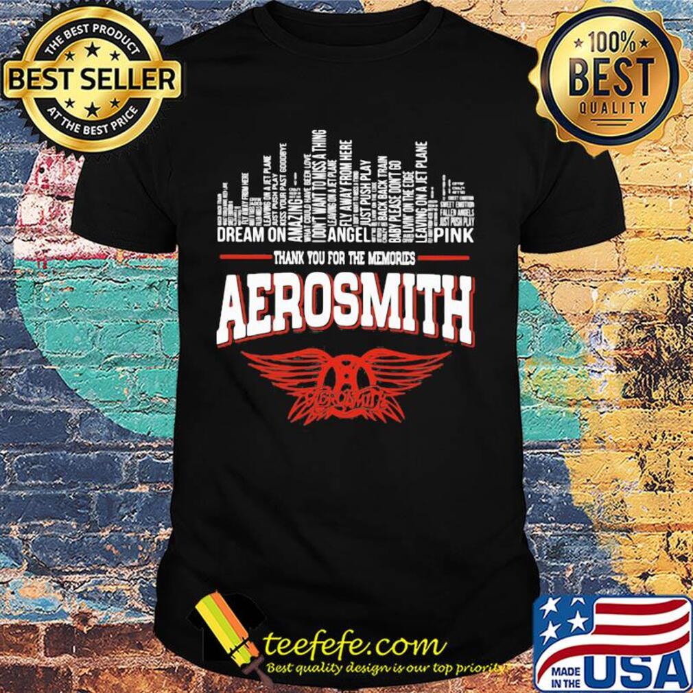 Thank you for the memories aerosmith shirt Thank you for the memories aerosmith shirt