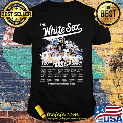 The chicago white sox 120th anniversary 1900 2020 thank you for the memories signatures shirt