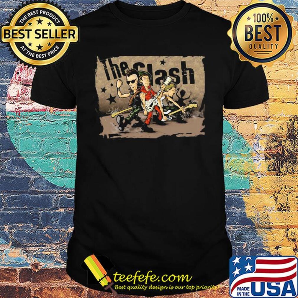 The clash band cartoon shirt The clash band cartoon shirt