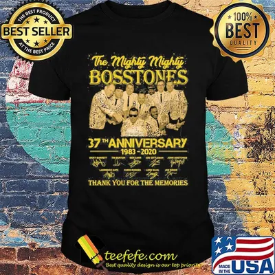 The mighty mighty bosstones 37th anniversary 1983 2020 thank you for the memories signatures shirt