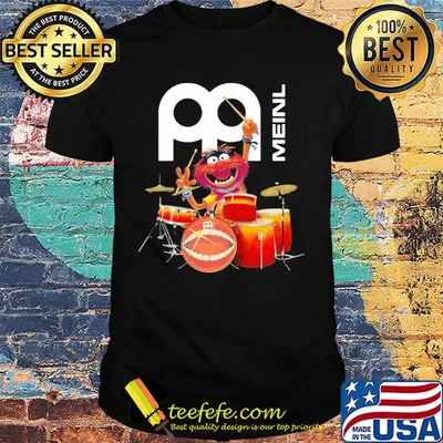 The muppet show animal playing meinl cymbals drums shirt