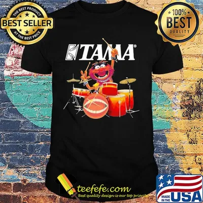 The muppet show animal playing tama drumsshirt