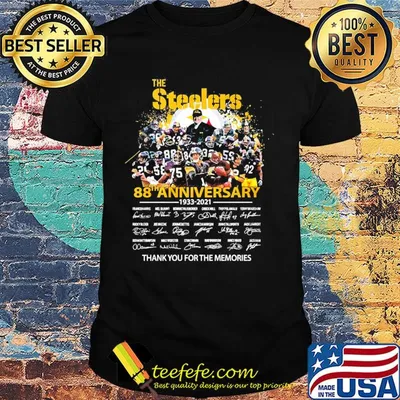 The pittsburgh steelers 88th anniversary 1933 2021 thank you for the memories signatures shirt