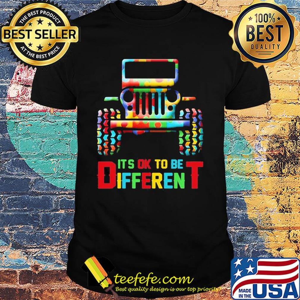 Truck it's ok to be different autism awareness shirt
