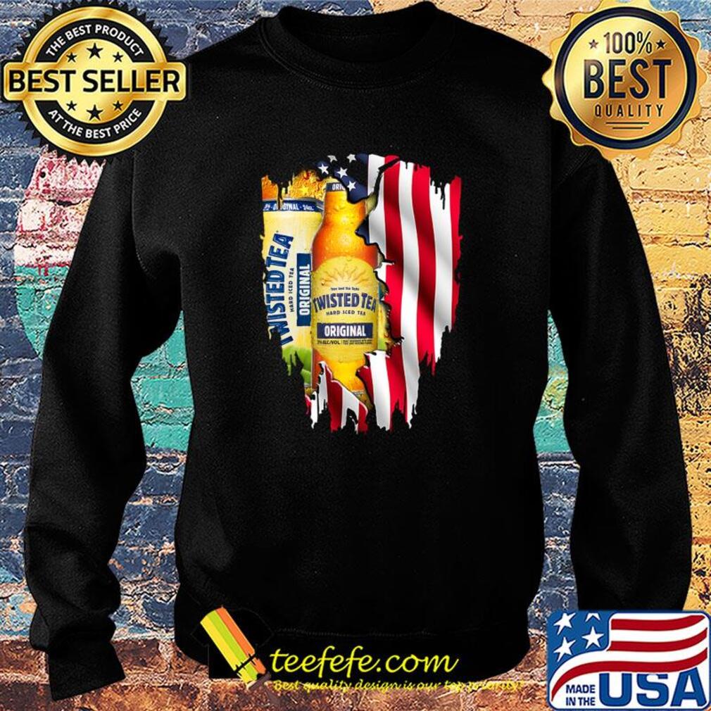 True Iced tea taste Twisted tea hard iced tea original American flag s Sweater True Iced tea taste Twisted tea hard iced tea original American flag s Sweater