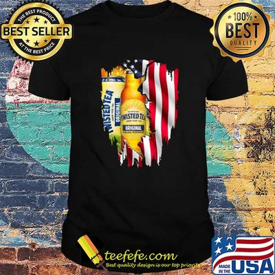 True Iced tea taste Twisted tea hard iced tea original American flag shirt