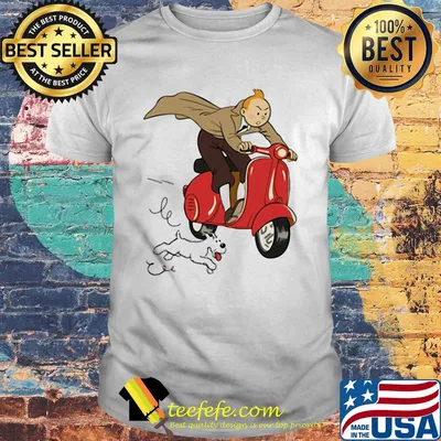 TT - Scooter red Dog vespa shirt