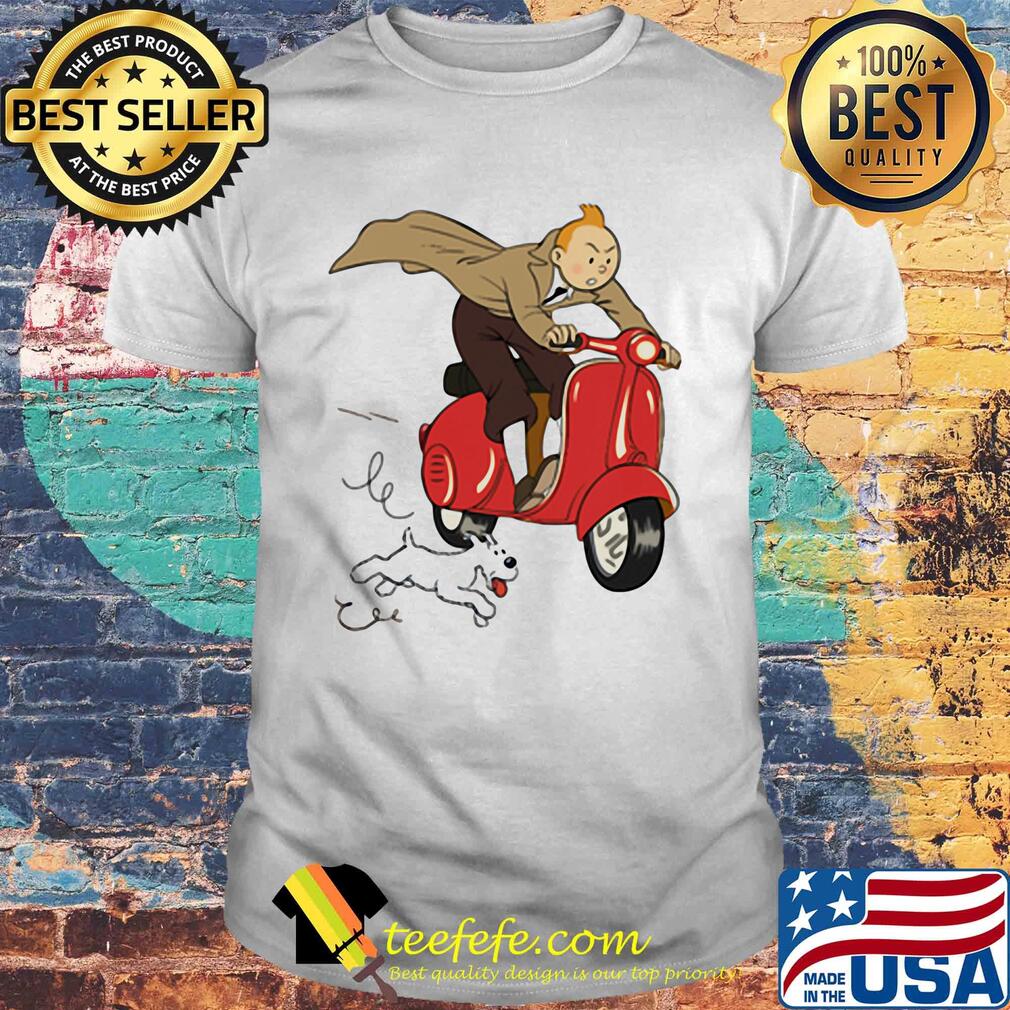 TT - Scooter red Dog vespa shirt
