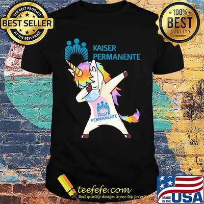 Unicorn mask dabbing kaiser permanente shirt