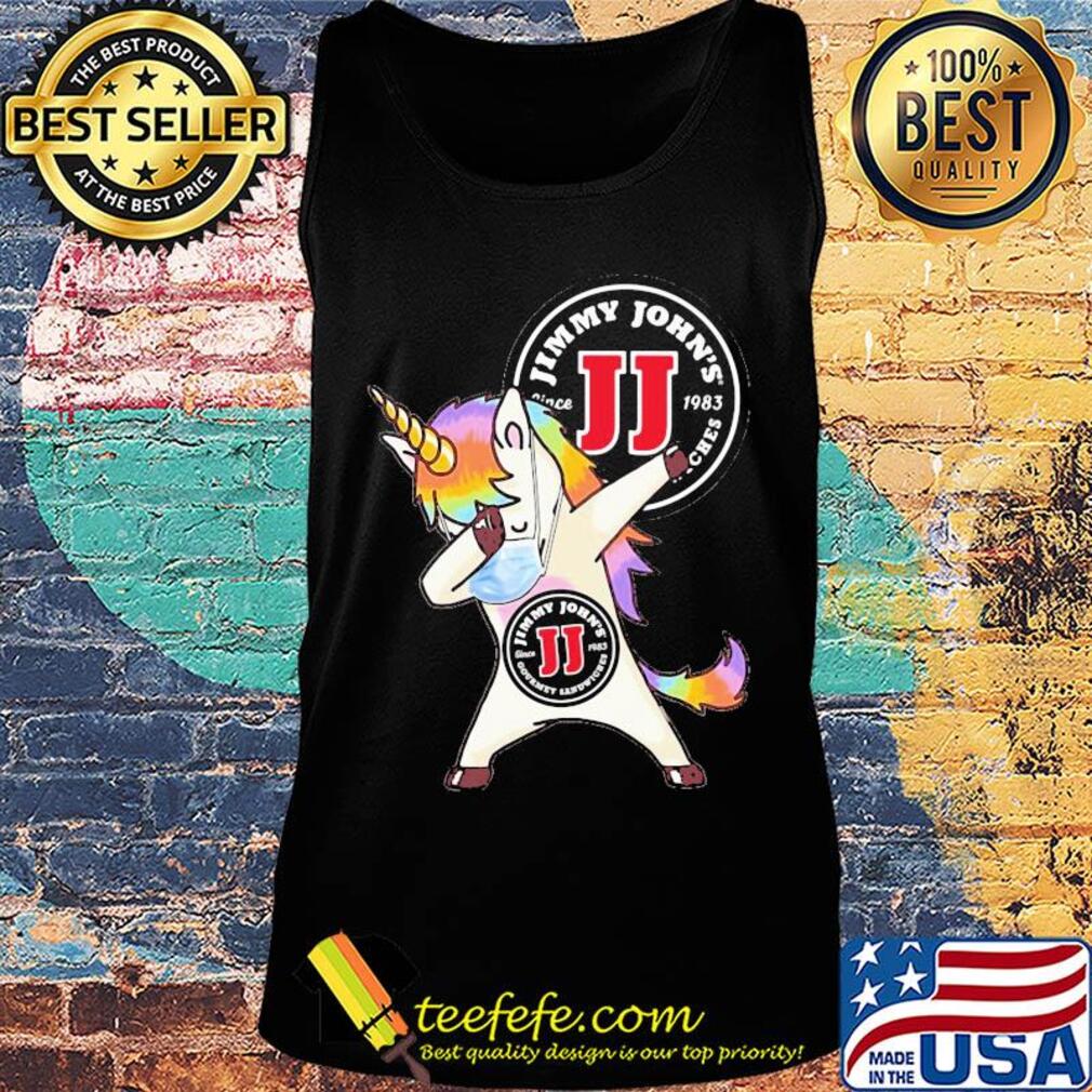 Unicorn mask jimmy john's since 1983 gourmet sandwiches logo s Tank top Unicorn mask jimmy john's since 1983 gourmet sandwiches logo s Tank top