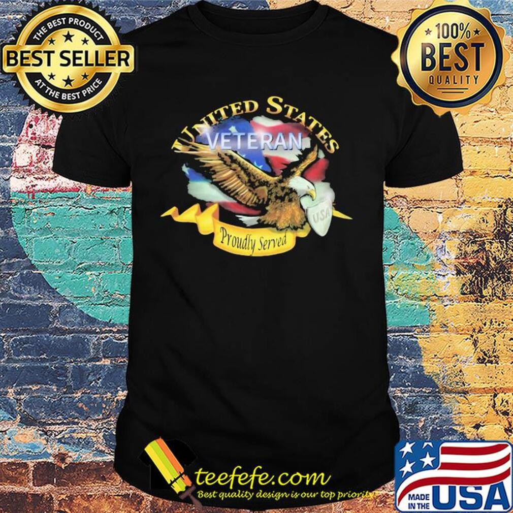 United states veteran proudly served US American flag veteran Independence Day shirt