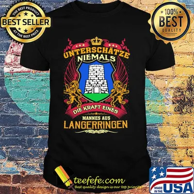 Unterschätze niemals die kraft eines mannes aus langerringen shirt