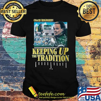Vintage 90s Green Bay Packers coach holmgren keeping up the tradition shirt