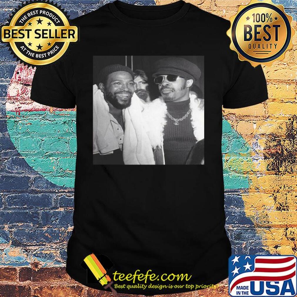 Vintage stevie wonder with marvin gaye poster shirt