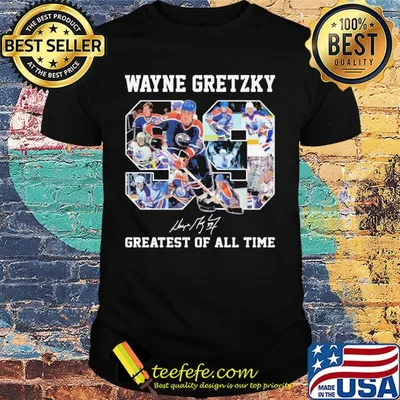 Wayne gretzky 98 greatest of all time signature shirt