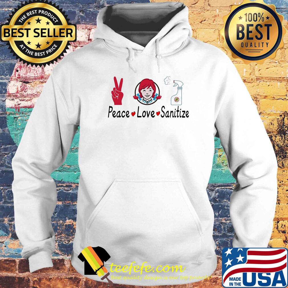 Wendys peace love sanitize covid-19 s Hoodie Wendys peace love sanitize covid-19 s Hoodie