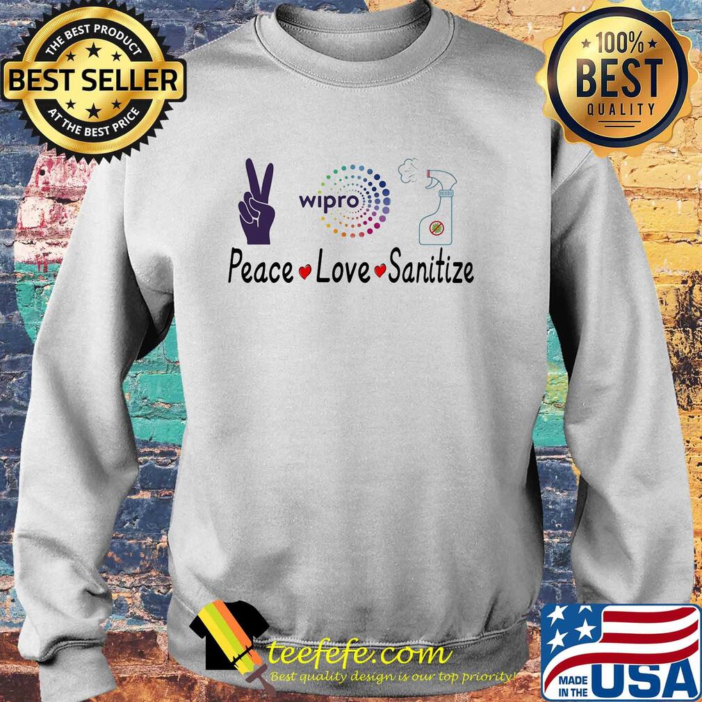 Wipro peace love sanitize covid-19 s Sweater Wipro peace love sanitize covid-19 s Sweater