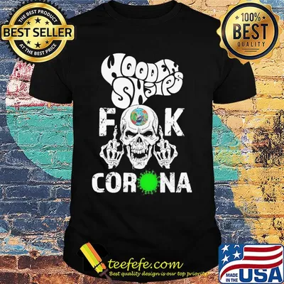 Wooden shjips skull fuck coronavirus shirt