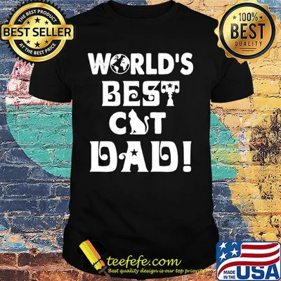 World's best cat dad happy father's day shirt