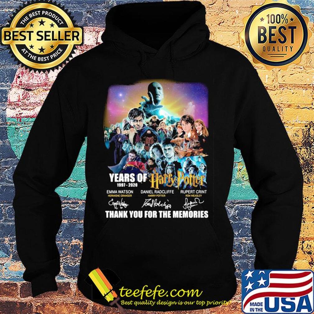 Years of 1997 2020 harry potter thank you for the memories signatures s Hoodie Years of 1997 2020 harry potter thank you for the memories signatures s Hoodie