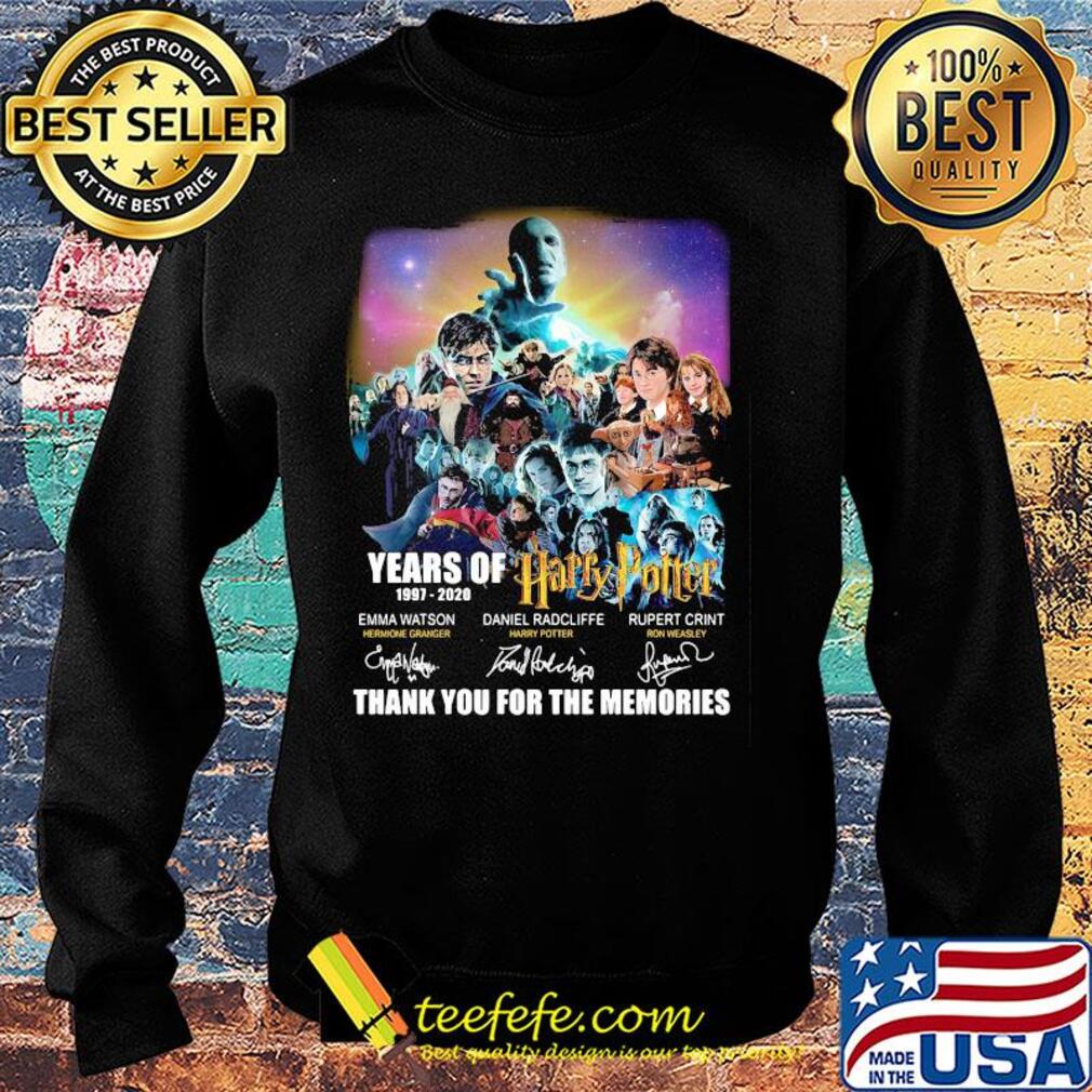 Years of 1997 2020 harry potter thank you for the memories signatures s Sweater Years of 1997 2020 harry potter thank you for the memories signatures s Sweater
